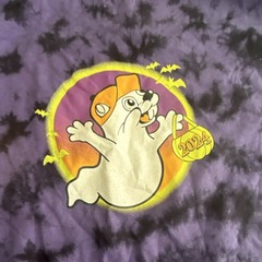 Buc-ee’s Hey Boo Buc-ee Beaver Purple Tie-Dye Glow Dark Halloween T-Shirt L
