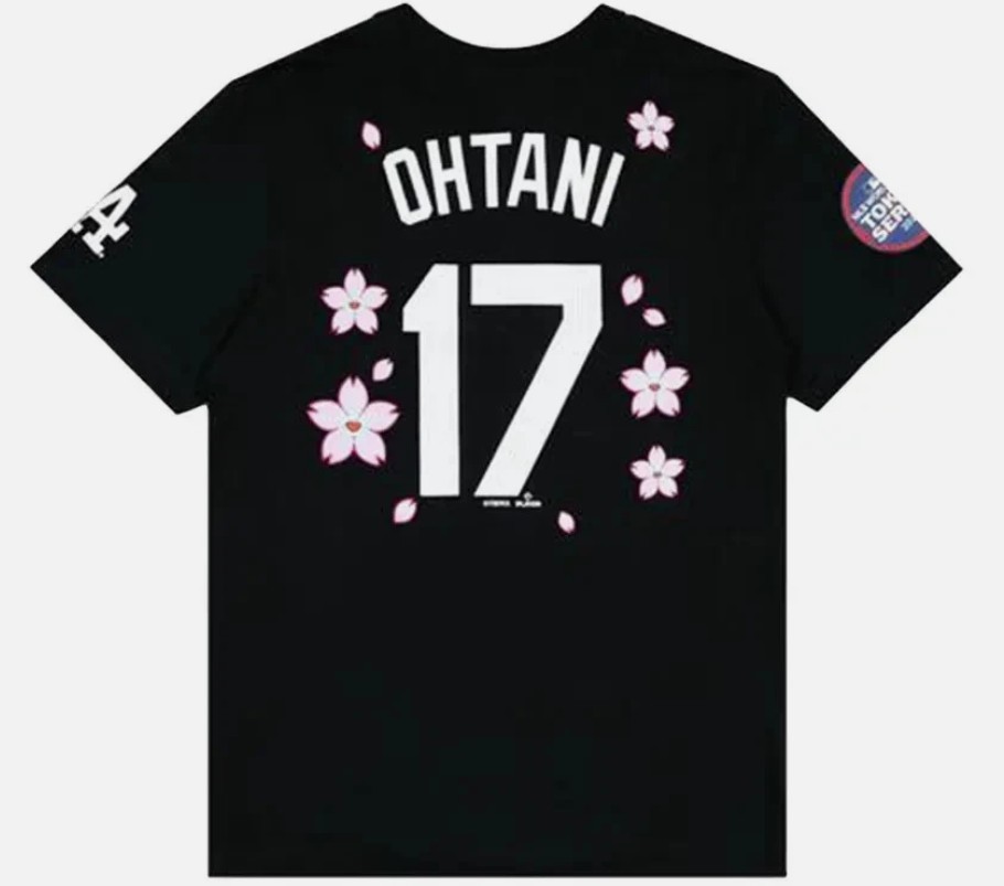 Shohei Ohtani Nike x Murakami World Tour Tokyo Series Dodgers T-Shirt Black – L