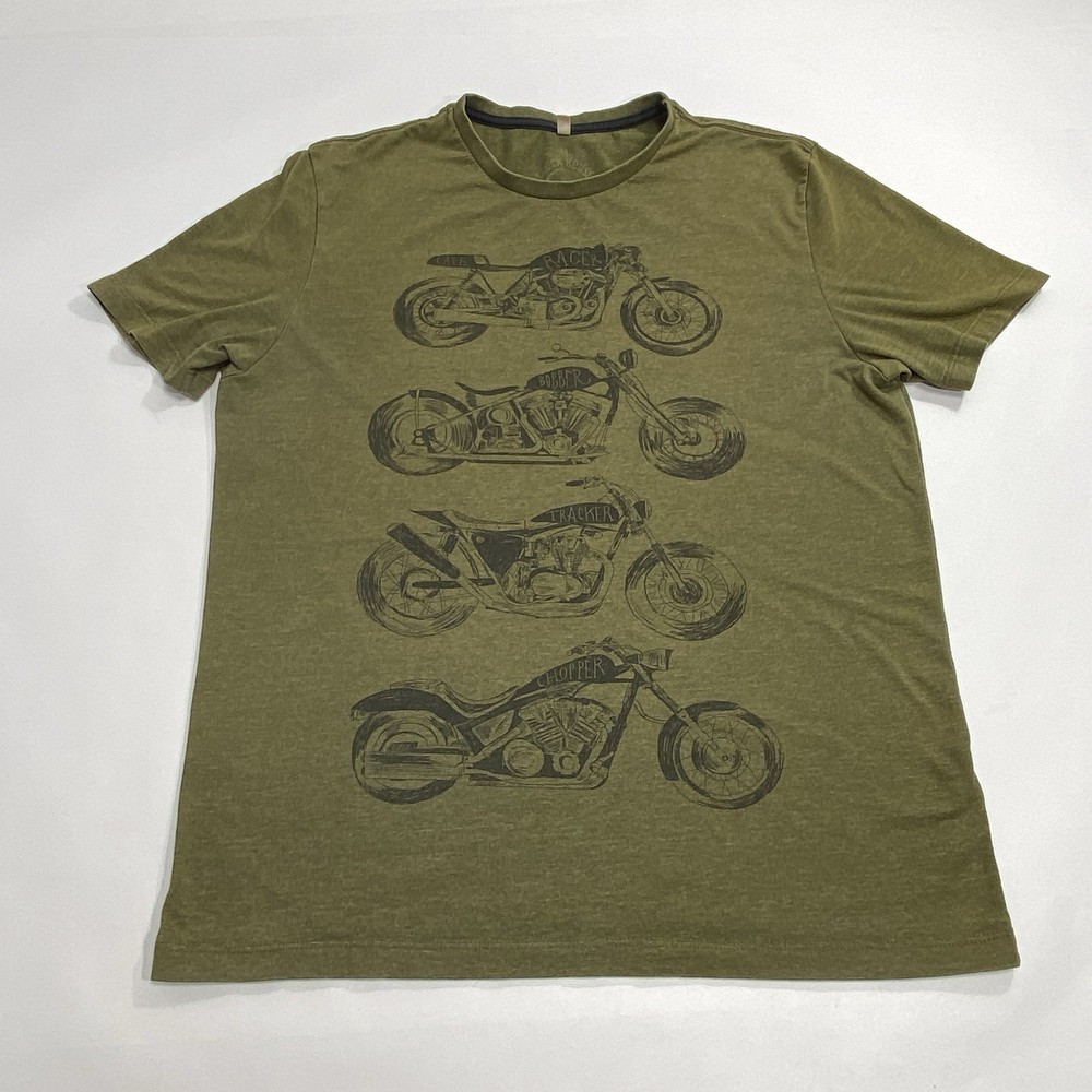 CLOCK HOUSE Mens Regular Fit Graphic T-Shirt XL Cotton Green