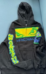 VTG 2010 Bad Boy Shogun Mauricio Rua Walkout Zip Hoodie Black L MMA Flawless