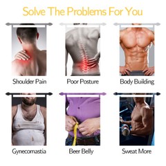 Men’s Slimming Body Shaper Posture Corrector Vest Abdomen Compression Shirt Tops