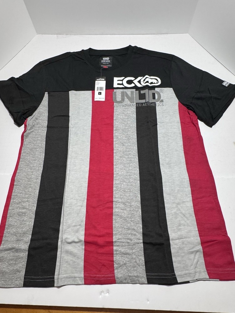 ECKO UNLTD S/S MULTI-COLOR T-SHIRT SZ: LARGE RETAIL $48 BRAND NEW WITH TAGS
