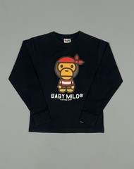 Baby Milo pirate graphic long-sleeve T-shirt