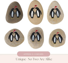 Wedding Anniversary Penguin Pebble Gift – Years Down, Forever to Go” Card & Happ