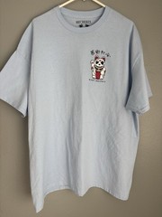 Riot Society Unlucky Cat XXL Light Blue Graphic T-Shirt Crewneck Men’s