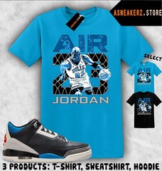 Tee Shirt Matching AJ 3 OG Rare Air 2025 Match Sneaker Vintage Air MJ 23 T-Shirt