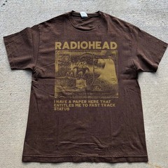 90s Vtg Radiohead band Dark Chocolate Unisex T shirt Graphic Men Women