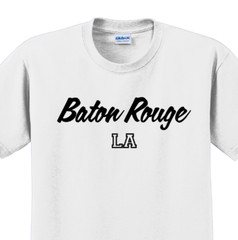 Baton Rouge, Louisiana State T-Shirt Short Sleeve Graphic Tee Unisex apparel