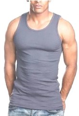 Billabong Men’s Ribbed Tank Top XL Gray 100% Cotton