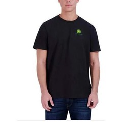 John Deere T-Shirt Mens Medium Black New Short Sleeve Cotton Graphic Logo Tee