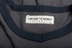 Emporio Armani Underwear Men’s Gray Long Sleeve Shirt US S/M IT 48