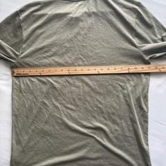 Brahma Mens Long Sleeve Pocket T-Shirt Green Medium Outdoor Utility Work Hiking