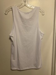 ASOS Design Men’s White Tank Top Racerback Medium NWOT Scoop neck Cotton Stretch