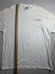Vintage Y2K Cingular Wireless T-Shirt Mens Size XL White Heavyweight Tech Promo