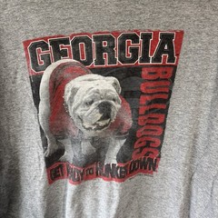 Vintage M&O Knits Heavyweight T-Shirt Men’s XXL Gray Grey Georgia Bulldogs 2005