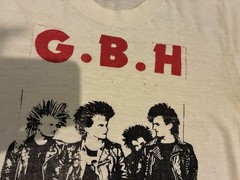 GBH shirt vintage single stitch The Exploited Discharge Crass UK Subs Germs punk