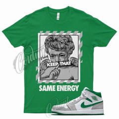 Green ENERGY T Shirt for J1 1 Mid Grey Dunk Vapormax Pine Stadium Lucky 13