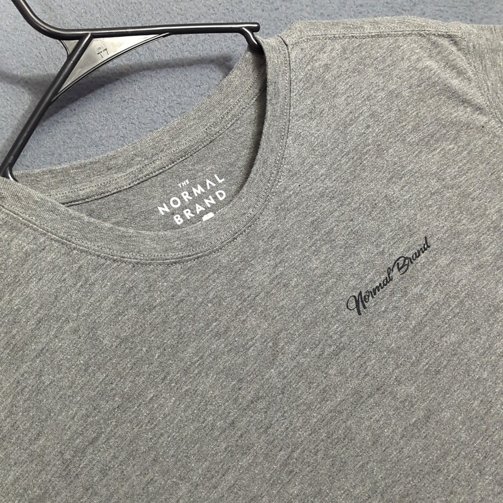 The Normal Brand T-Shirt Men’s L Gray Long Sleeve Crew