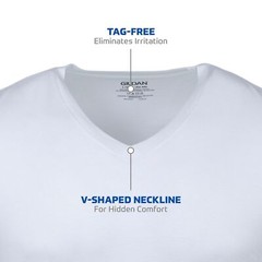 6-pack Men’s Comfortable Jersey 100% Cotton V-Neck T-Shirts,X-Large White