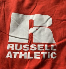 NWOT 2 Russell Athletic T Shirts Men’s Size XXL 2XL Blue & Red Classic Logo A6