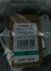 Reebok Neptune Crewneck Shirt Gym Exercise Charcoal Heather Men’s Medium-XL