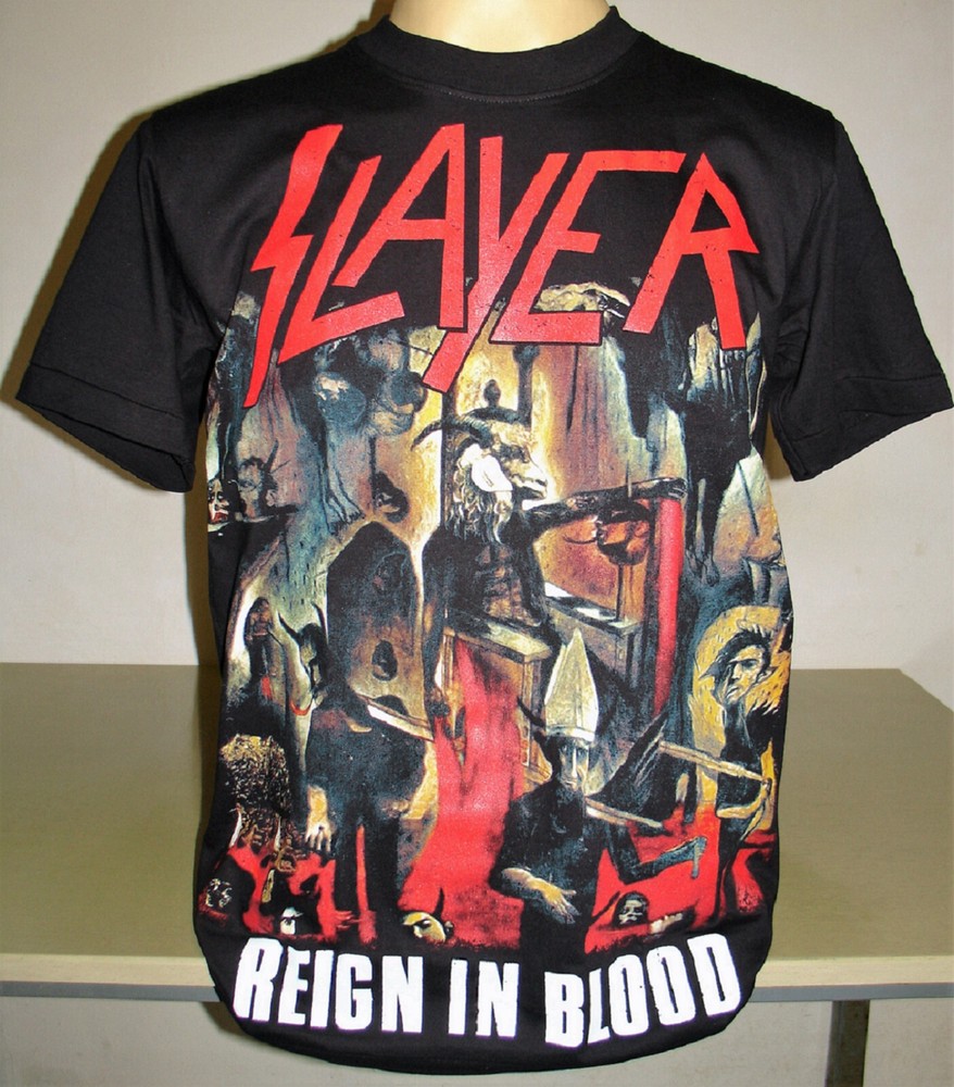 Slayer Reign In Blood T-Shirt Size M L XL 2XL 3XL Thrash Metal Band XXL XXXL New