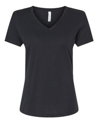 BELLA + CANVAS Women’s Relaxed Heather CVC V-Neck Tee – 6405CVC