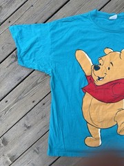 Vintage 90s Disney Winnie the Pooh Turquoise T Shirt Sun Sportswear USA XXL
