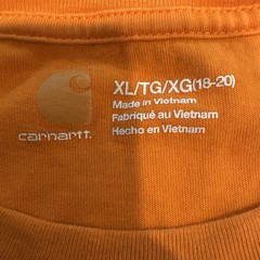 Bright Orange CARHARTT Short Sleeve T Shirt – Original Fit XL
