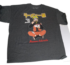 Naruto Shippuden Collection Mens T-shirt Shirt NEW Size 2XL 50/50 Cotton/Poly