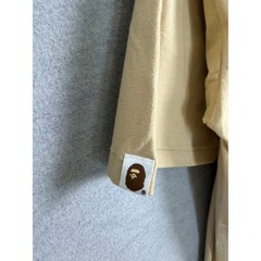 A Bathing Ape BAPE Baby Milo Tan Beige Graphic T-Shirt XL 002TEJ801002M