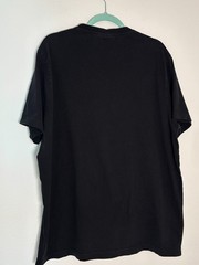 Sean John T-shirt Mens 2XL Black Snakeskin Sequin Sj Logo Graphic Straight Hem