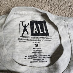 Vintage Muhammad Ali Boxing T-Shirt Men’s Medium Gray Rare Short Sleeve Tee