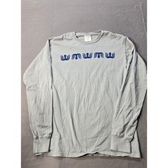 ComfortWash Hanes Long Sleeve Octopus Graphic Tee Gray Cotton Small