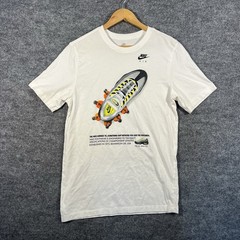 Vintage Nike Air Max 95 Shirt Mens Small Sports Running Shoes White Swoosh Check