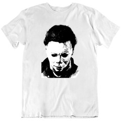 Face Michael Myers Mask, Horror, scary, Halloween Movie Fan T Shirt Tee Gift New