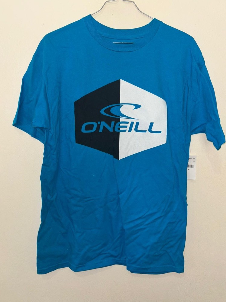 New O’neill Byob T-Shirt Tee SS Shirt Men Surf Skate Blue Cyan Pullover M