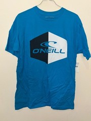 New O’neill Byob T-Shirt Tee SS Shirt Men Surf Skate Blue Cyan Pullover M