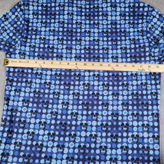 Robert Graham Shirt Mens XS Blue Spotted Skulls Classic Fit Graphic Tee Designer