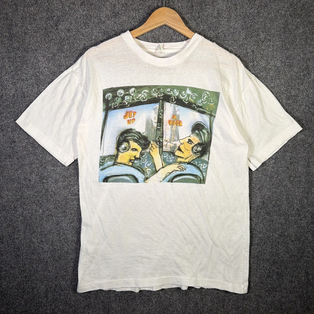 Vintage Herman Brood Shirt Large 90s Music Abstract Portrait Jet Up A Rock Blues