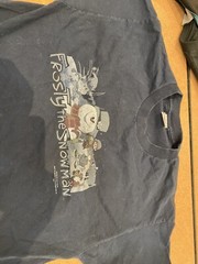 2007 Tenessee River Frost The Snowman Christmas T-shirt – Large – Navy Blue