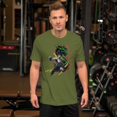 Bruce Lee Anime Dragon Unisex t-shirt