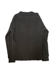 RRL Ralph Lauren Thermal Waffle Knit Shirt Men’s L Gray Slim