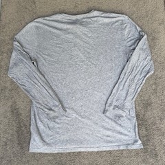 Slate & Stone Mens XL Supima Cotton Henley Long Sleeve Shirt Heather Grey 3624