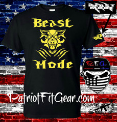 T-shirt,Beast Mode,Wolf,Exercise,Wellness,Fitness,Goal,#BeastMode,Motivation