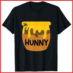 Cute Hunny Pot Halloween Funny Cartoon Honey Jar Black Cotton T-Shirt S-5XL