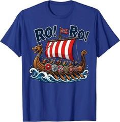 Retro Ro Ro Norway Viking Ship Soccer Norwegian Fan T-Shirt