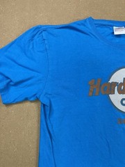 Hard Rock Cafe Shanghai Graphic T Shirt Blue Vintage RARE Color