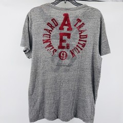 Y2k American Eagle Mens Shirt XXXL Gray Graphic Tee Vintage Fit Felt Applique