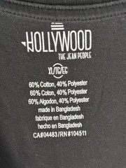 Hollywood T-Shirt Mens XL NASA Astronaut Long Sleeve Black Graphic Tee NASA Logo